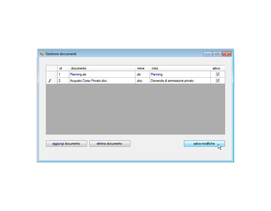 Acquisto Corso Privato aggiunto ai documenti