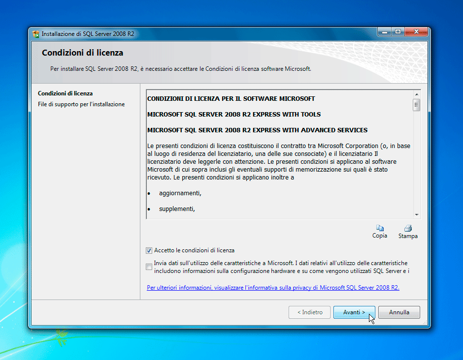 SQL Server licenza