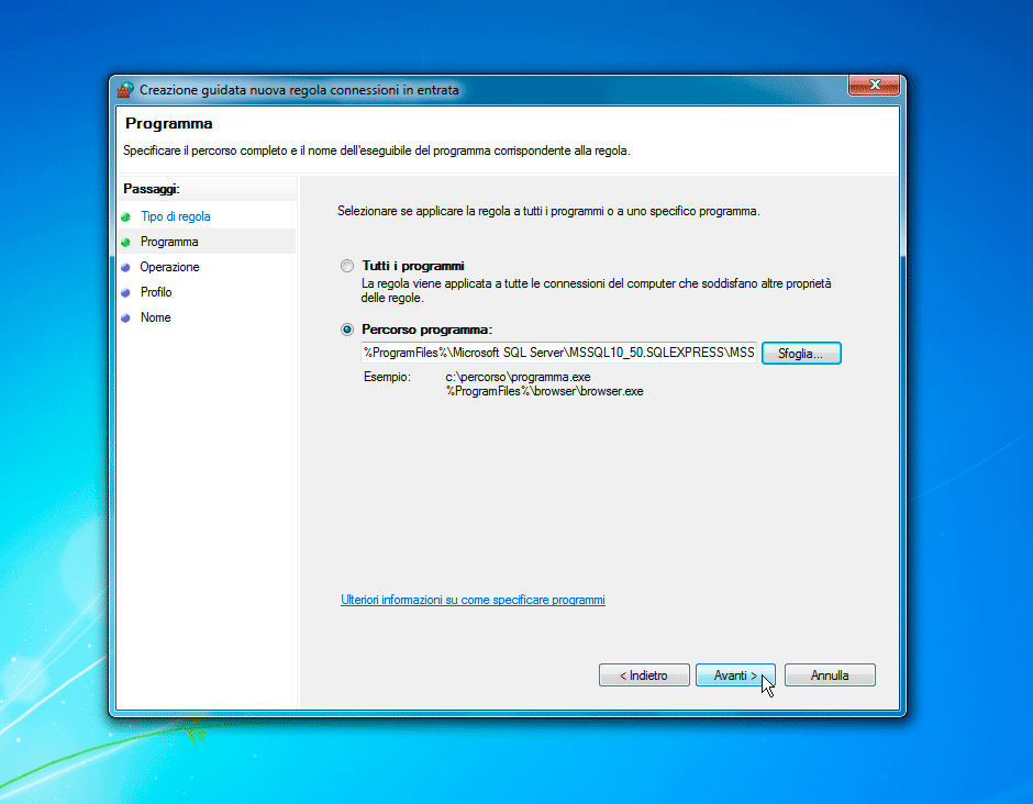 Windows Firewall programma