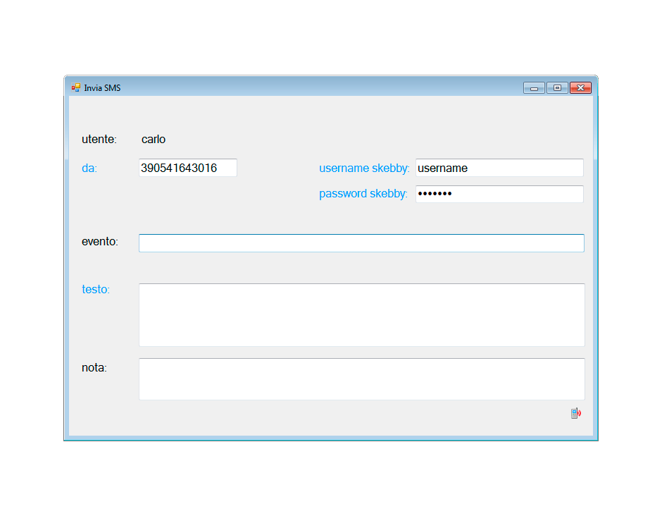 Windows Invia SMS