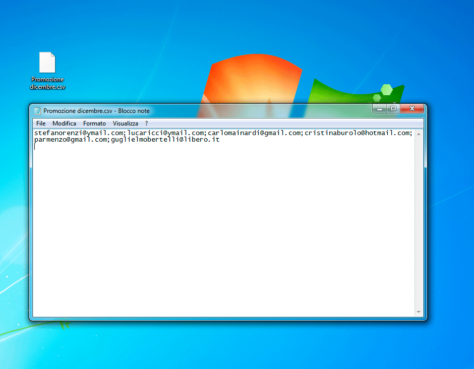 Verifica del file CSV