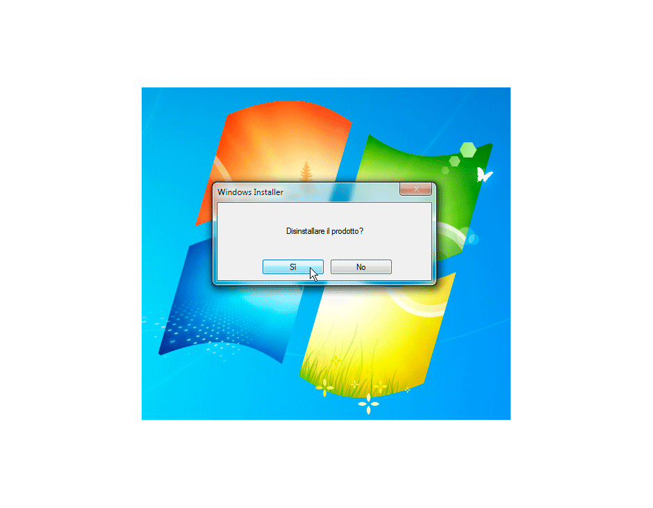 Disinstallare il prodotto