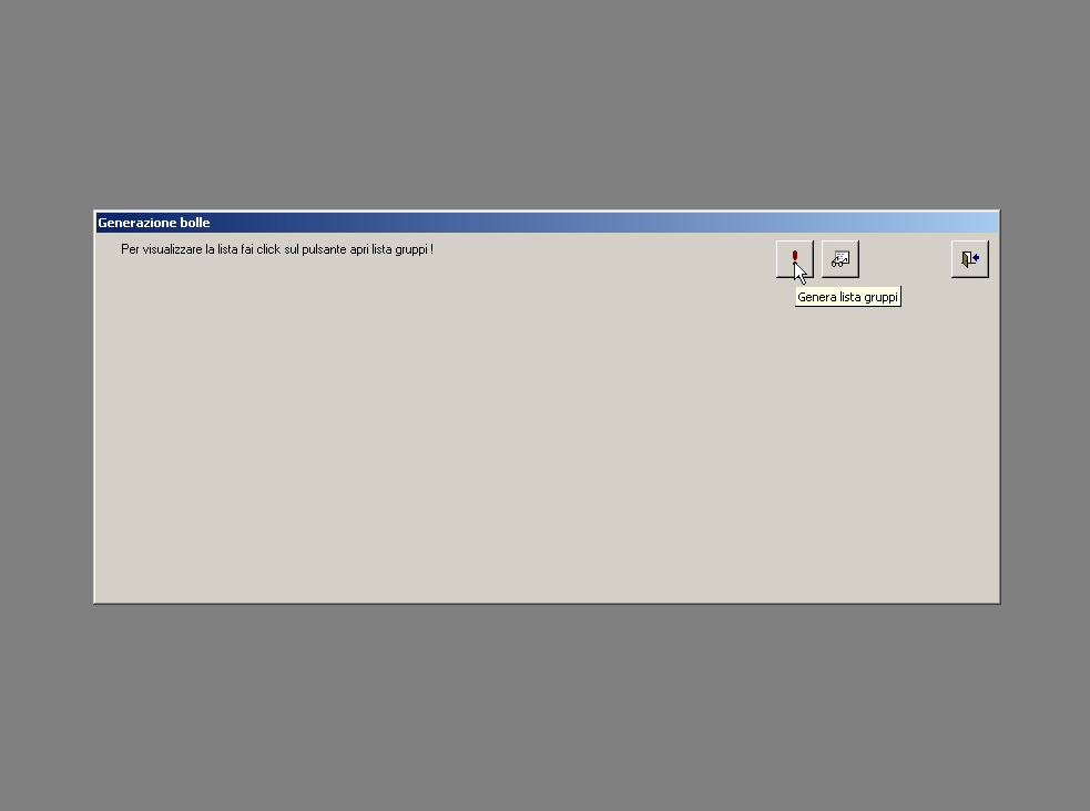 Bolle - genera lista gruppi